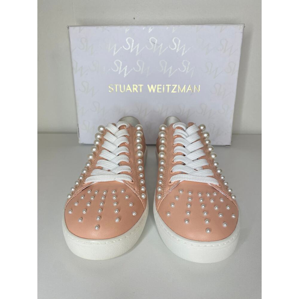 Stuart Weitzman Pearl Convertible Sneakers Pink Balletcore Coquette - Picture 13 of 14